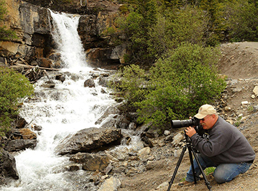 Nature Photographer, Brian Wolf, In Action