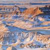 Badlands and Snow Cover