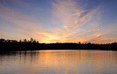 Sunset on Island Lake