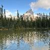 Cathedral Mountain from Little Lake O'Hara - Yoho NP