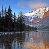 Cavell Lake and Mount Edith Cavell - Jasper NP