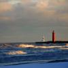Stormy Lake Michigan
