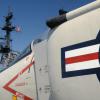 Fighter Jet and Bridge of USS Midway