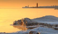 Winter Shoreline in Kenosha