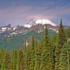 Cloudy Mount Rainier