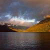 Cloudy Lake Crescent Morning