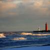 Stormy Lake Michigan