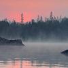 Foggy Morning on Island Lake, Ontario