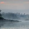 Foggy Morning on Island Lake, Ontario