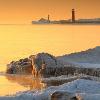 Winter Sunrise - Lake Michigan