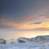 Cold Morning Sunrise - Lake Michigan