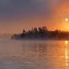 Sunrise and Fog - Island Lake, Ontario