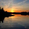 Sunset at Island Lake, Ontario, Canada