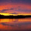 Sunset on Hatch Lake, MN.