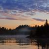 Foggy Sunrise on Island Lake - Canada