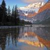Cavel Lake and Mount Edith Cavell - jasper NP