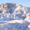 Badlands Cloaked in Snow