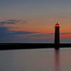 Harbor Beacon - Pre-Dawn On Lake Michigan