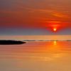Pike River Sunrise at Lake Michigan 